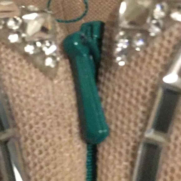 Xscape Green Embellished Halter Mermaid Go… - Picture 7 of 9